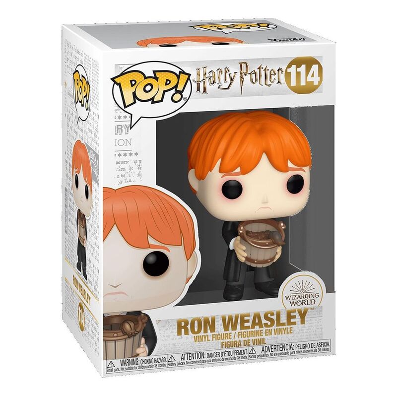 Funko Pop Harry Potter Ron Puking Slugs with Bucket Vinyl Figure