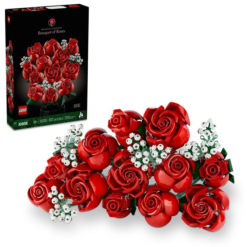 LEGO Icons Botanical Collection Bouquet Of Roses 10328 (822 Pieces) LEGO Icons Botanical Collection Bouquet Of Roses 10328 (822 Pieces)