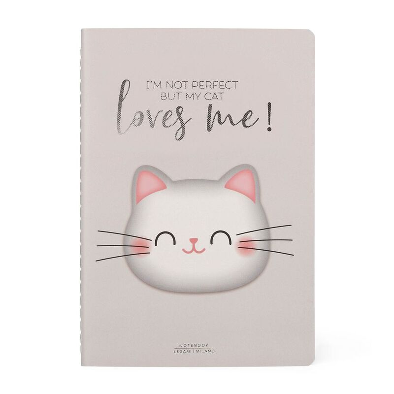 Legami Notebook - Quaderno - Medium (A5) - Plain - Kitty