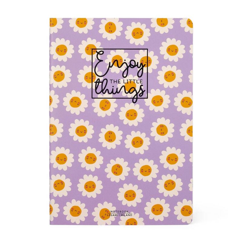 Legami Notebook - Quaderno - Medium (A5) - Plain - Daisy