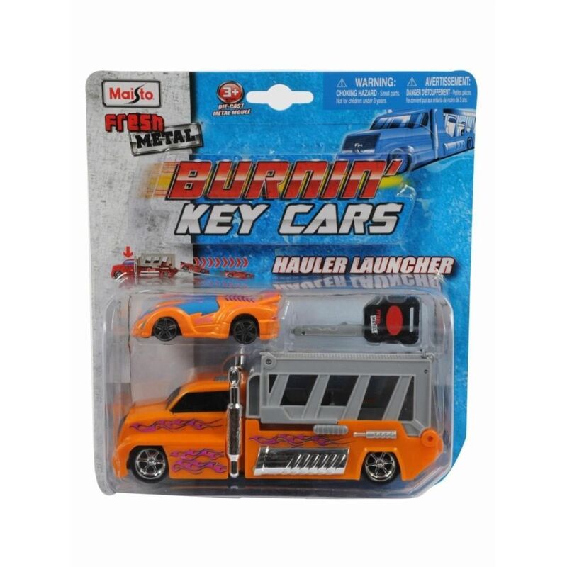 Maisto Burnin Key Car Launcher Hauler