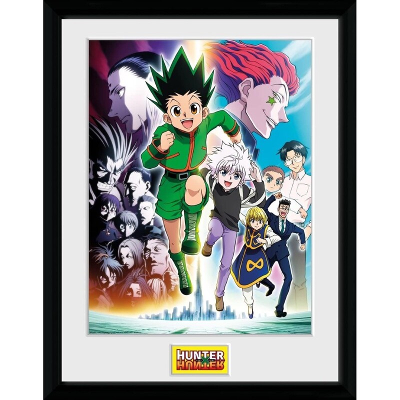 GB Eye Hunter x Hunter Framed Collector's Print "Key Art Running" (30 x 40 cm)