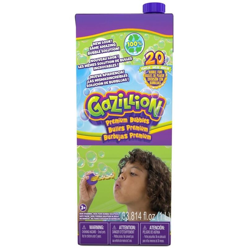 Funrise Toys Giant Gazillion Bubble Premium Bubbles Solution Box 1000L