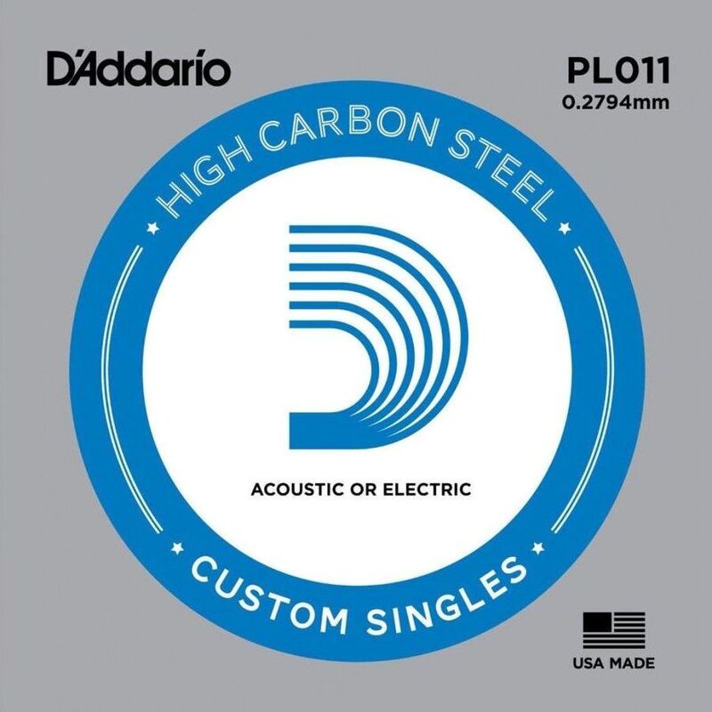 D'Addario Acoustic Single Plain Steel - E - 1st
