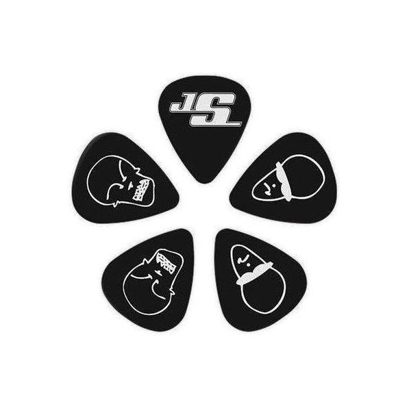 D'Addario 1CBK6-10JS Joe Satriani Celluloid Guitar Picks - Black Heavy - 10 Picks