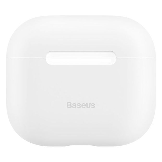 Baseus Super Thin Silica Gel Case For AirPods - White