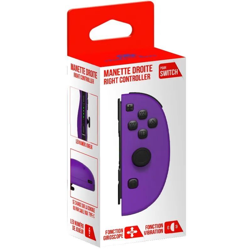 Freaks And Geeks Wireless Right Joy-Con For Nintendo Switch - Purple