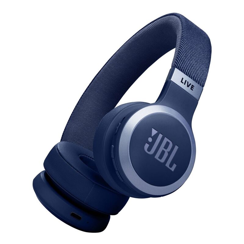 JBL LIVE 670NC Wireless On-Ear Headphones with True Adaptive Noise Cancelling - Blue JBL LIVE 670NC Wireless On-Ear Headphones with True Adaptive Noise Cancelling - Blue