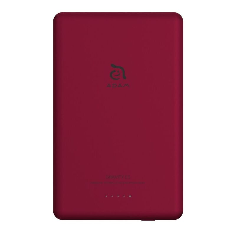 Adam Elements Gravity C5 5000mAh Magnetic Wireless Charging Power Bank - Red