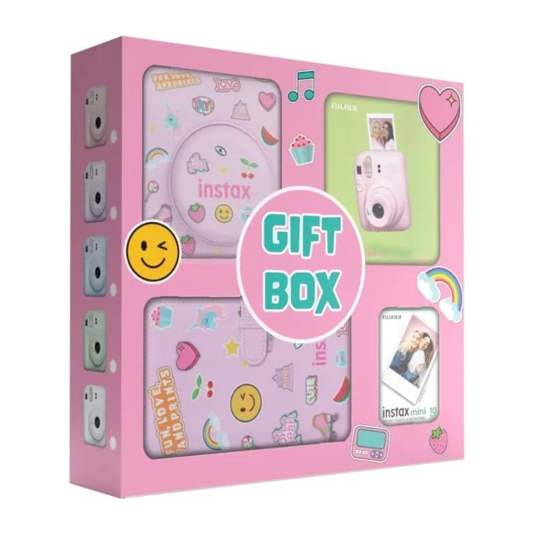 Fujifilm Instax Mini 12 Gift Box - Pink (Bundle)