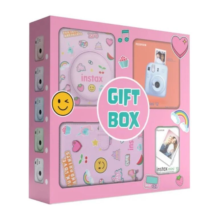 Fujifilm Instax Mini 12 Gift Box - Blue (Bundle)