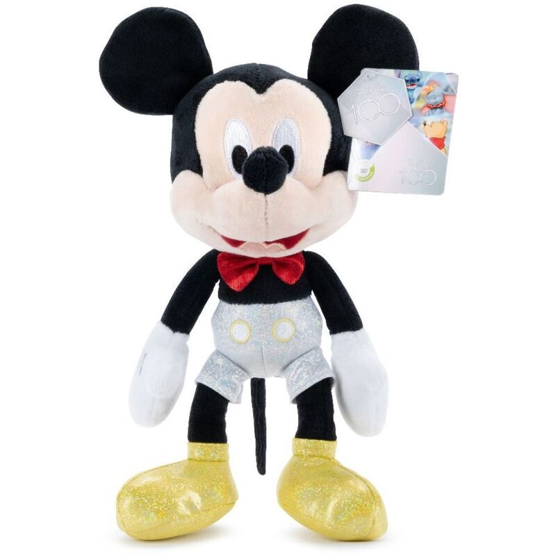 Disney Plush Sparkly 100Th Anniversary Edition 12-Inch Mickey Mouse Plush Toy