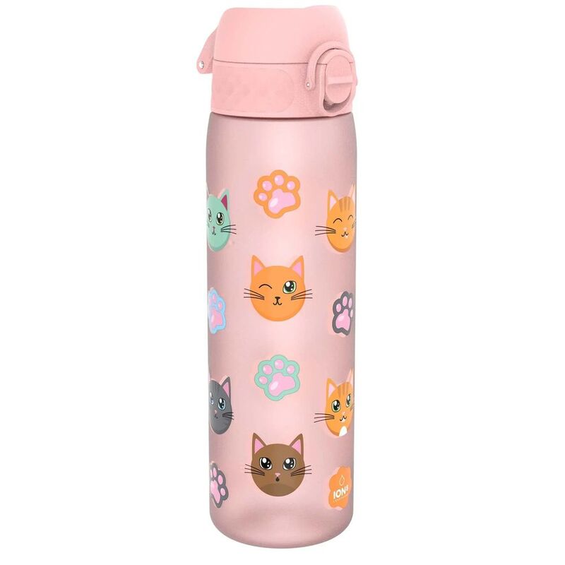 ION8 Leak Proof Slim Water Bottle BPA Free Cats 500ml