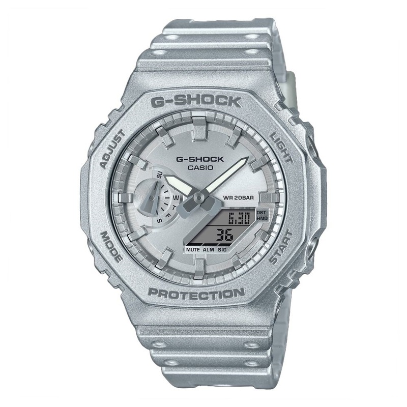 Casio G-Shock GA-2100FF-8ADR Analog Digital Men's Watch Silver