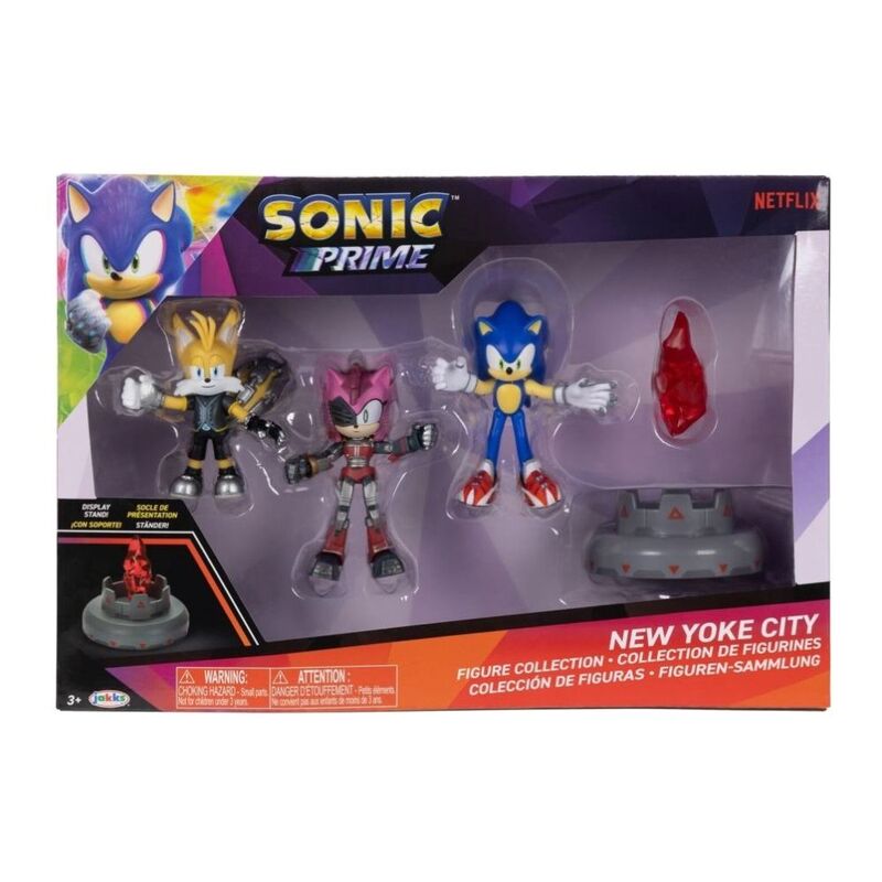 Jakks Pacific Sonic Prime Wave 1 New Yoke City 2.5-Inch Figure Multipack Playset