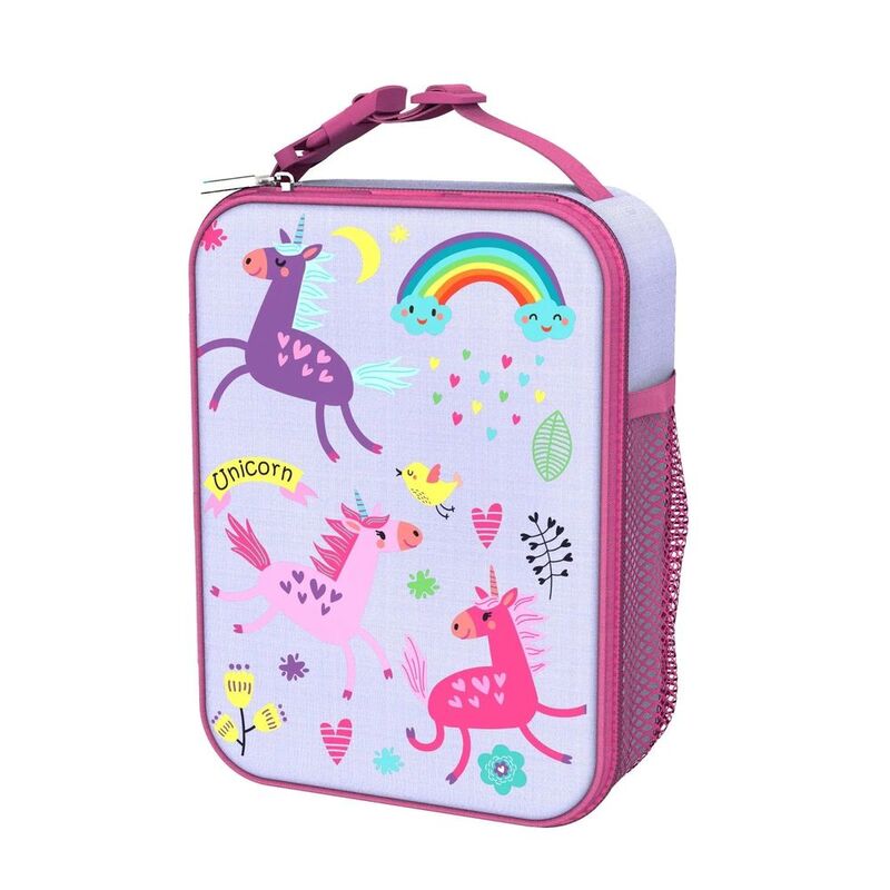 ION8 Lunch Bag for Kids - Unicorns - Medium (26.5 x 19.5 cm )
