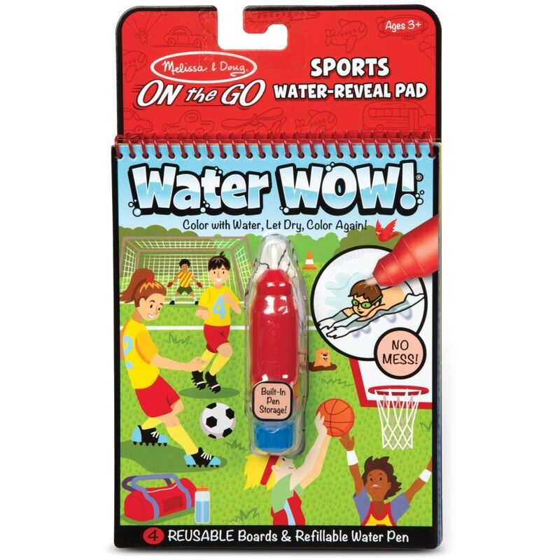 Melissa & Doug On The Go Water Wow Water-Reveal Pad - Sports (4 Scenes)