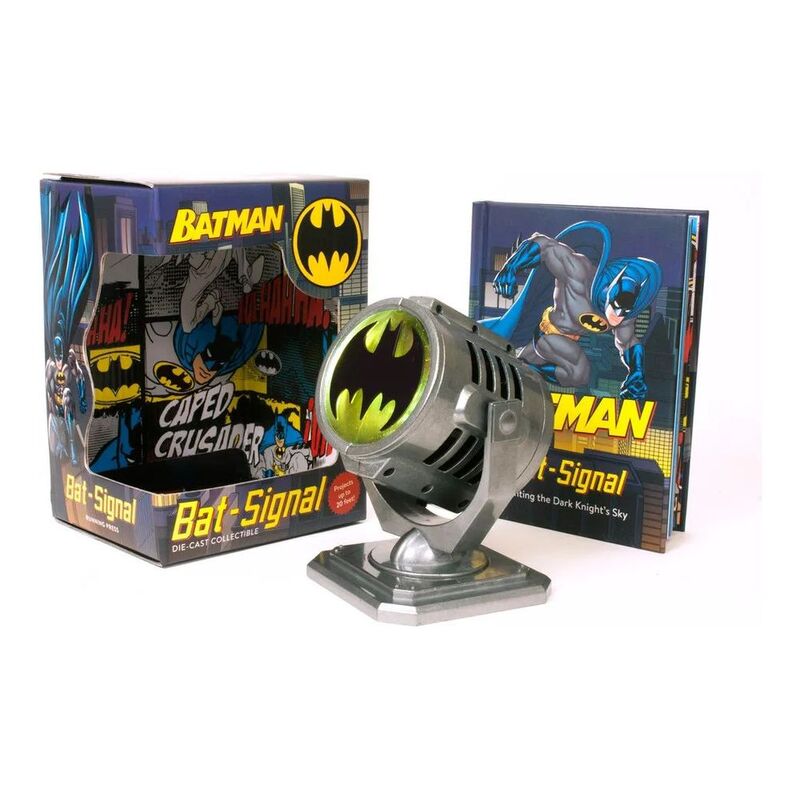 Batman Metal Die-Cast Bat-Signal Replica with Book | Running Press