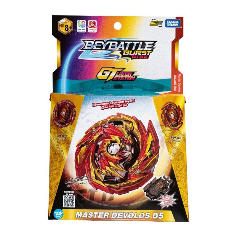 Beyblade Beybattle Burst Rise Gt Layer System Master Devolos D5