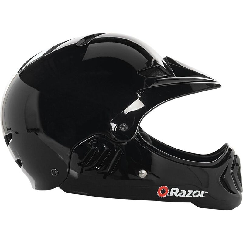 Razor Fullface Gloss Black Youth Helmet (Age 8+)