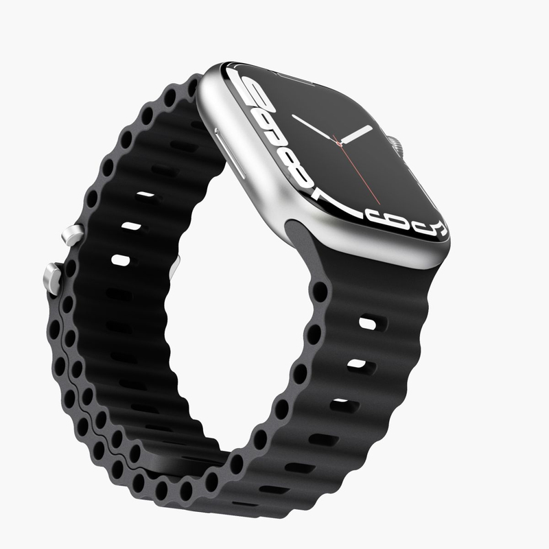 VONMAHLEN Wave Band Case 2 Band One Black (For Apple Watch 42 mm / 44 mm / 45 mm / 49 mm)