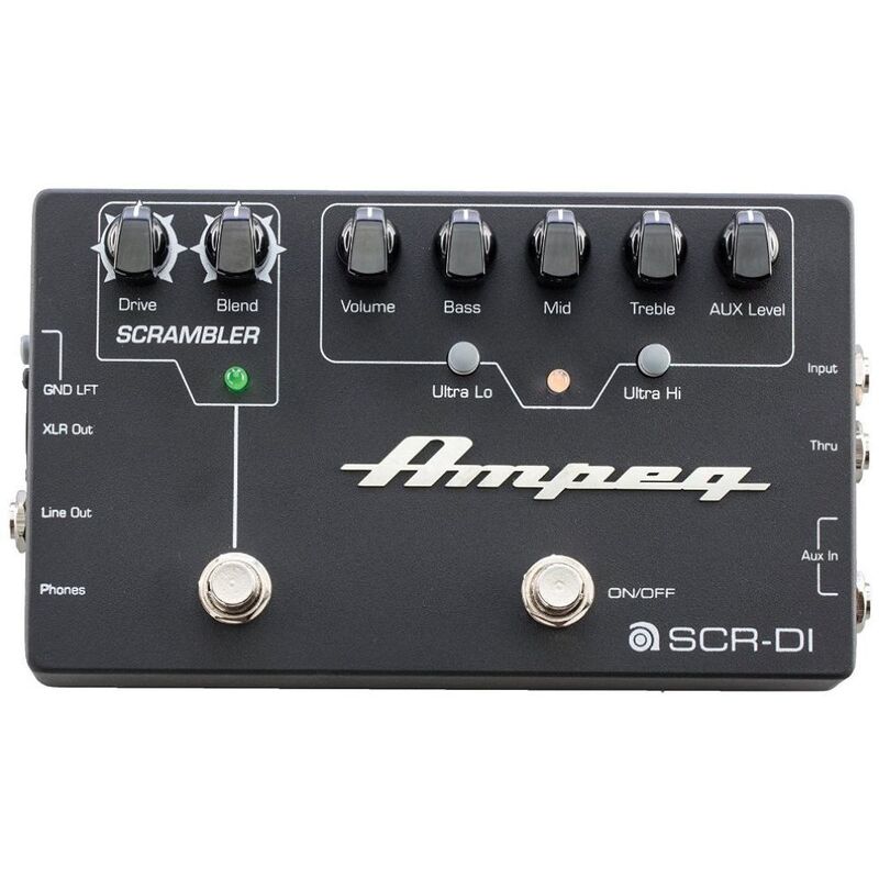 Ampeg SCR-Di Bass PreAmplifier Pedal with Scrambler Overdrive