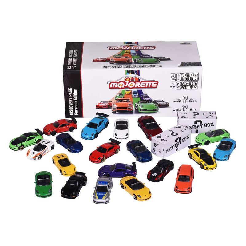 Majorette Discovery Pack Porsche Edition Set Of 22 1/64 Discast Cars (Assorted - Includes 1)