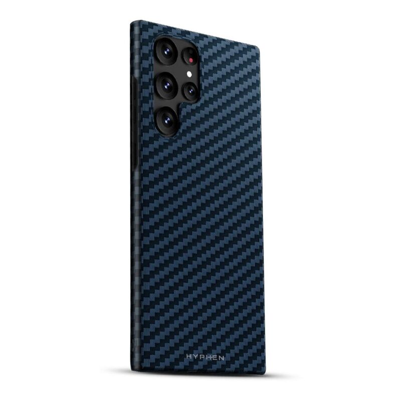 HYPHEN Carbon Fiber Case For Samsung Galaxy S23 Ultra - Blue