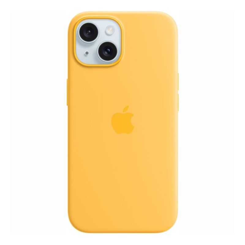 Apple iPhone 15 Silicone Case with MagSafe - Sunshine