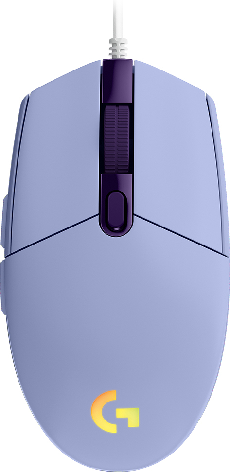 ماوس الألعاب Logitech G G203 Lilac Lightsync