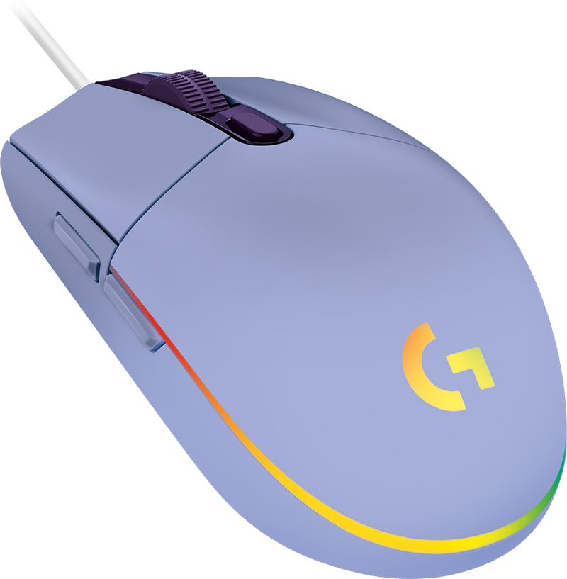 ماوس الألعاب Logitech G G203 Lilac Lightsync