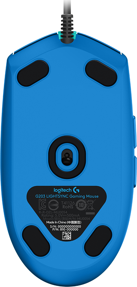 ماوس الألعاب Logitech G G203 Blue Lightsync