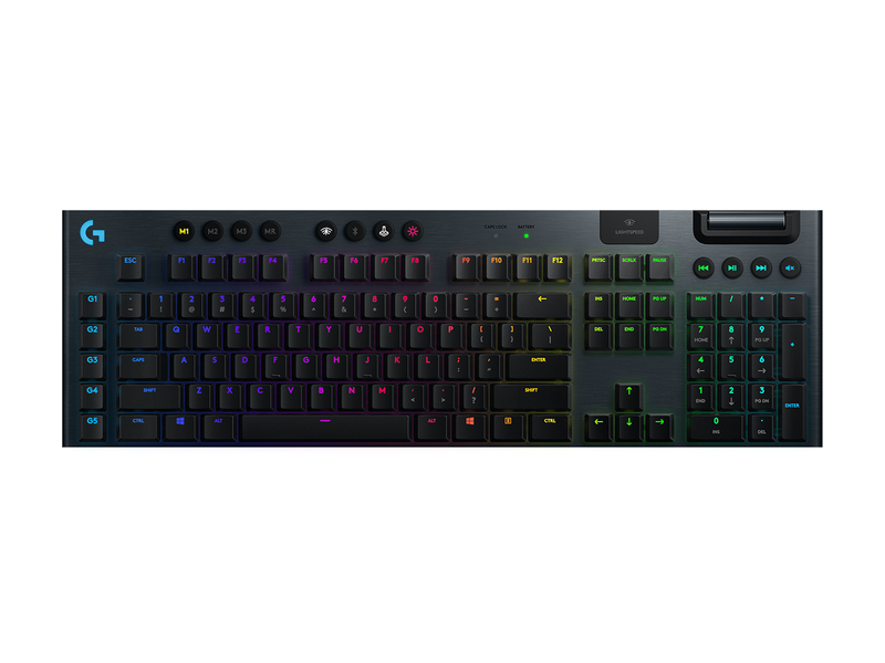 Logitech G 920-008910 G915 LIGHTSPEED RGB Mechanical Gaming Keyboard/Low Profile GL Tactile Key Switch/LIGHTSYNC RGB/Advanced LIGHTSPEED Wireless and Bluetooth Support (US English)