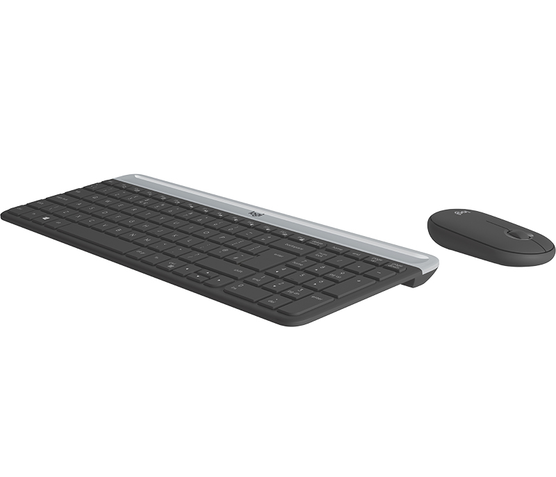 Logitech 920-009204 MK470 Slim Wireless Keyboard/Mouse Combo - Graphite (US English)