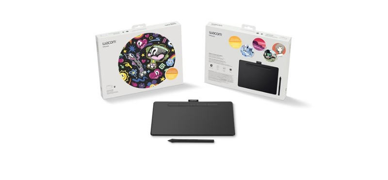 Wacom Intuos M Black Bluetooth Creative Pen Tablet - CTL-6100WLK-N