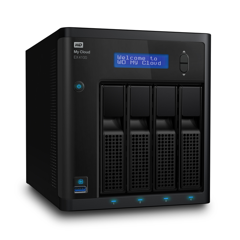 Western Digital My Cloud EX4100 Ethernet LAN Desktop Black NAS