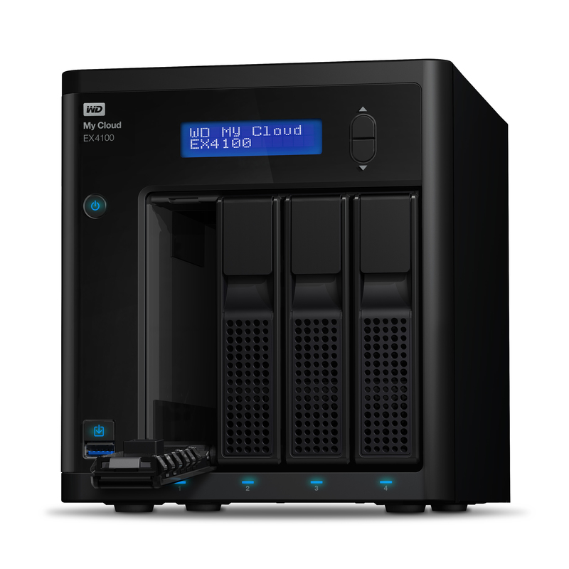 Western Digital My Cloud EX4100 Ethernet LAN Desktop Black NAS